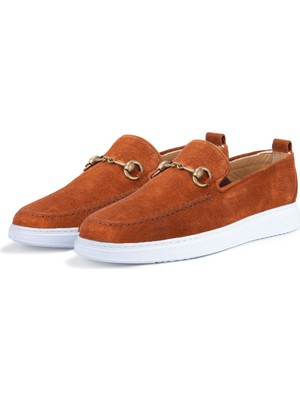 Ducavelli Ritzy Hakiki Deri Süet Erkek Günlük Ayakkabı Loafer Ayakkabı