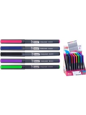 eOfis Fineliner M-2028 Keçe Uçlu Kalem 5 Renk Set