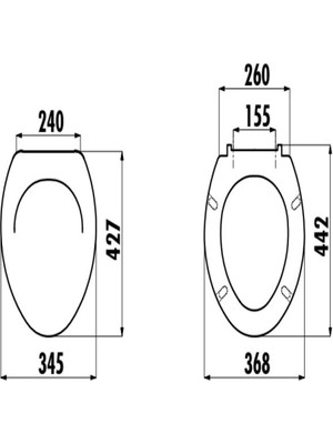 Creavit Çınar Yavaş Kapanan Klozet Kapağı KC0703.01