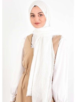 Burden İpek Bürümcük Şal Ekru