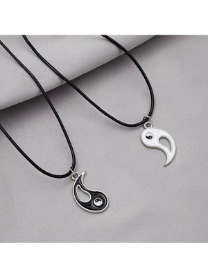 The Collection 2 Adet Ying Yang Denge Kolye Sevgili Arkadaşlık Best Friends Kolyesi