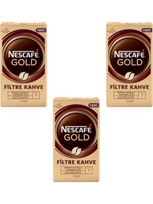 Nescafe Gold Filtre Kahve 250 gr 3'lü