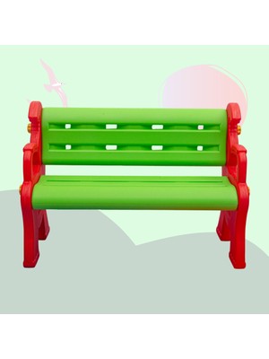 Bahçe Oyuncak Çocuk Odası Bank - Anaokulu Bank - Renkli Çocuk Sandalye - Bank