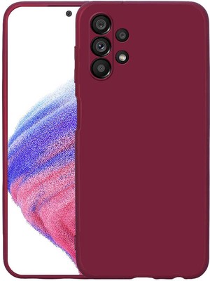 Casestreet Samsung Galaxy A33 5g Kılıf Mara Lansman Silikon Mat Soft Korumalı Mürdüm
