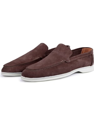 Ducavelli Facile Süet Hakiki Deri Erkek Günlük Ayakkabı Loafer Ayakkabı