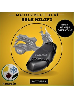 Motobros Vespa Sprint 150 Motosiklet Deri Sele Kılıfı Örtüsü BRANDASI 123975