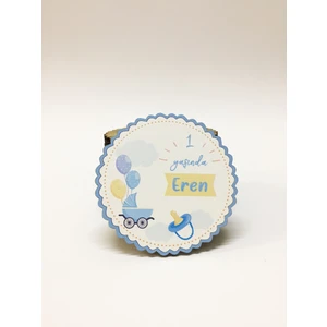 Ahşap Magnet-Kişiye Özel Bebek Magnetleri -25 Adet