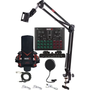 GMX-1 Record Set Condenser Mikrofon Ses Kartı Canlı Yayın Paketi (Telefon ve PC)