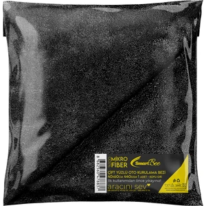 Mikrofiber Çift Yüzlü Araç Kurulama Bezi 40 x 60 440 gr/m2 Antrasit