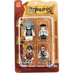 Pirates 4'lü Korsan Figür Seti -B Gri Asker