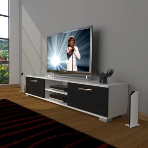 Eko 140 Slm DVD Tv Ünitesi Tv Sehpası - Beyaz - Siyah