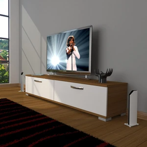 Eko 140 Slm Std Tv Ünitesi Tv Sehpası - Ceviz - Beyaz