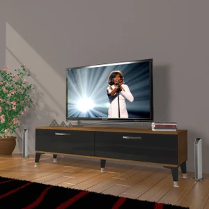 Eko 140 Mdf Std Silver Tv Ünitesi Tv Sehpası - Ceviz - Siyah