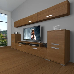 Ekoflex 9 Slm Tv Ünitesi Tv Sehpası - Naturel Ceviz