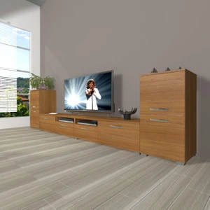 Eko 9200 Slm Tv Ünitesi Tv Sehpası - Naturel Ceviz