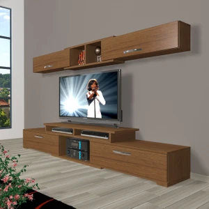 Flex 5130 Mdf Tv Ünitesi Tv Sehpası - Naturel Ceviz