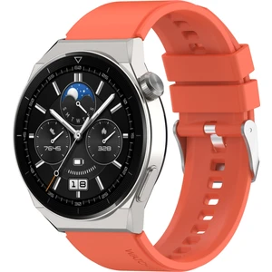 Huawei Silikon  Band Gt Gt 3 Pro 46MM 22MM Portakal  (Yurt Dışından)