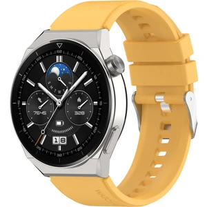 Huawei Silikon  Band Gt Gt 3 Pro 46MM 22MM Sarı  (Yurt Dışından)