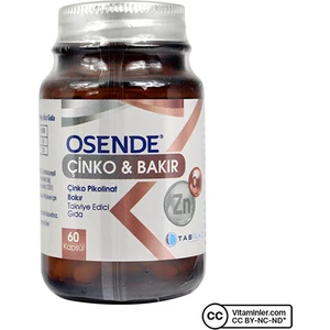 Çinko Bakır 60 Kapsül