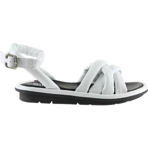 Bueno Shoes Beyaz Deri Kadın Düz Sandalet