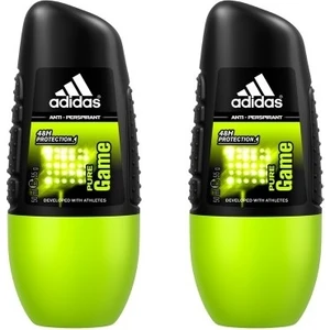 Adidas For Men Rollon Pure Game 50 ml x 2 Adet