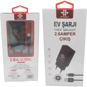 Alperen Ticaret 2.6A (Type-C) Hızlı Şarj Aleti Arbaks ARB-006