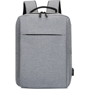 Kkmoon USB Şarj Suya Dayanıklı Notebook Sırt Çantası - Gri (Yurt Dışından)