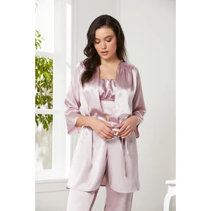Pierre Cardin  Kadife Saten 3'lü Pijama Takım  - 2075