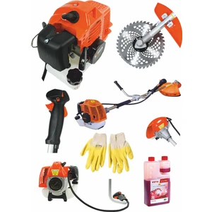 Yan Tipi Benzinli Böhrer Lxt 2.4kw 3hp Ot Çalı Çim Biçme Makinesi Yan Tırpan + Eldiven+2tyağ