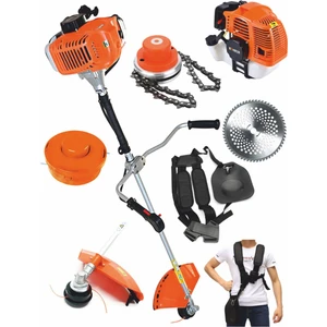 Profesyonel 2 Zamanlı 2.4 Kw 3 Hp Benzinli Ot Biçme Biçme Çim Biçme Makinası + Misina