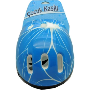 Bisiklet Kaskı Çocuk Mavi Erkek Model 48-56 cm