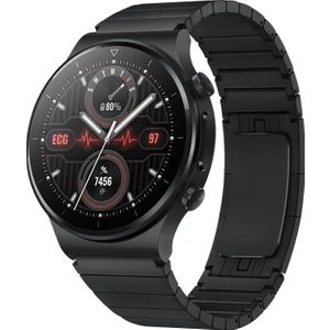 PLZ Shop Huawei Gt 3 Pro 46 mm. Siyah İçin Toka Metal İzleme Bandı (Yurt Dışından)