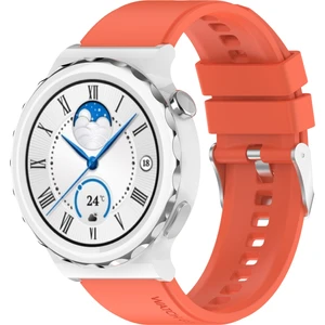 PLZ Shop Huawei İçin Silikon İzle Band Gt Gt 3 Pro 43 mm. 20 mm. Turuncu (Yurt Dışından)