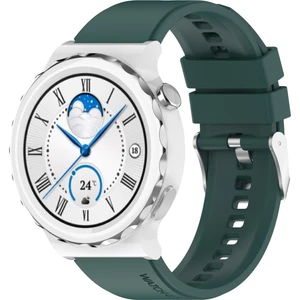 PLZ Shop Huawei İçin Silikon İzle Band Gt Gt 3 Pro 43 mm. 20 mm. Koyu Yeşil (Yurt Dışından)