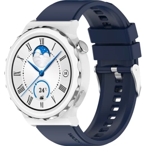 PLZ Shop Huawei İçin Silikon İzle Band Gt Gt 3 Pro 43 mm. 20 mm. Koyu Mavi (Yurt Dışından)