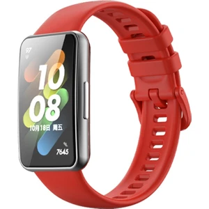 PLZ Shop Huawei Bandı 7 / Honor Bandı 7 İçin Silikon İzle Band 7 Cinnabar Red (Yurt Dışından)