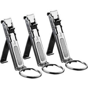 PLZ Shop 3 Pcs Paslanmaz Ste Katlanır Tırnak Makası Gümüş (Yurt Dışından)