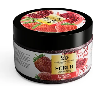 Arap Makyaj Dünyası Scrub - Çilek ve Nar El & Vücut Peeling 250GR