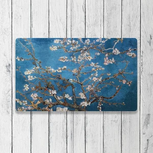 Van Gogh Badem Ağacı Dijital Baskılı 50X70CM Dekoratif Çok Amaçlı Iç ve Dış Kapı Paspası