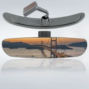Ova 6 Eğik Kollu Universal Iç Dikiz Aynası 26X6 cm Gri