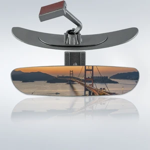 Ova 5 Eğik Kollu Universal Iç Dikiz Aynası 24X5 cm Gri