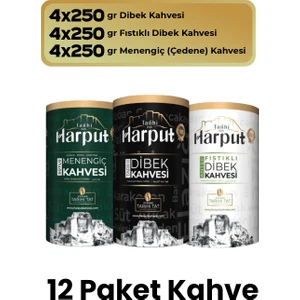 Tarihi Harput 1516 12X250G Dibek + Fıstıklı Dibek + Menengiç Kahvesi