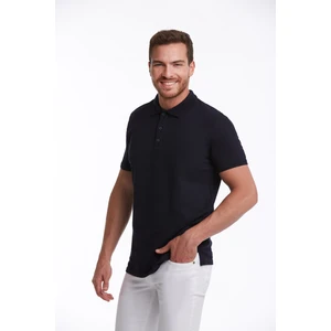 Erkek Lacivert Regular Fit %100 Pamuk Polo Yaka Tişört