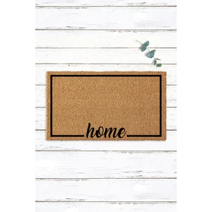 Paspas Yap Çerçeveli ve Home Yazılı Kıl Paspas Koko Paspas Ev Dekoru Kapı Paspası