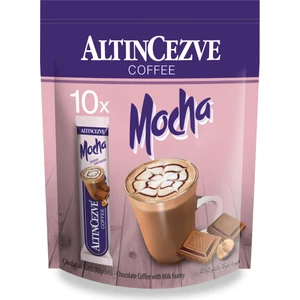 3ü1 Arada Üçü Bir Arada Mocha Çikolatalı Sütlü Köpüklü  10′ Lu Paket (Tek Içimlik) -17 gr x 10 Adet