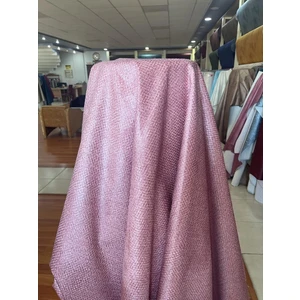 Keten Desenli Pembe Döşemelik Kumaş