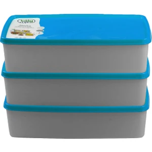 Hobby Life Alaska Nofrost Saklama Kabı 2 Litre 3'lü Mavi