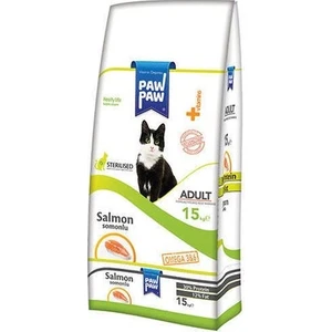 Paw Paw Kısırlaştırılmış Yetişkin Kedi Maması Somonlu 15 kg