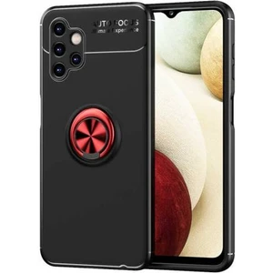 Samsung Galaxy A13 4g Kılıf Silikon Ravel Yüzüklü Standlı + Temperli Kırılmaz Cam