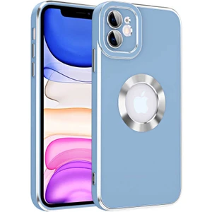 noktaks - Apple iPhone 11 - Kılıf Kamera Korumalı Parlak Logo Gösteren Kongo Kapak - Mavi